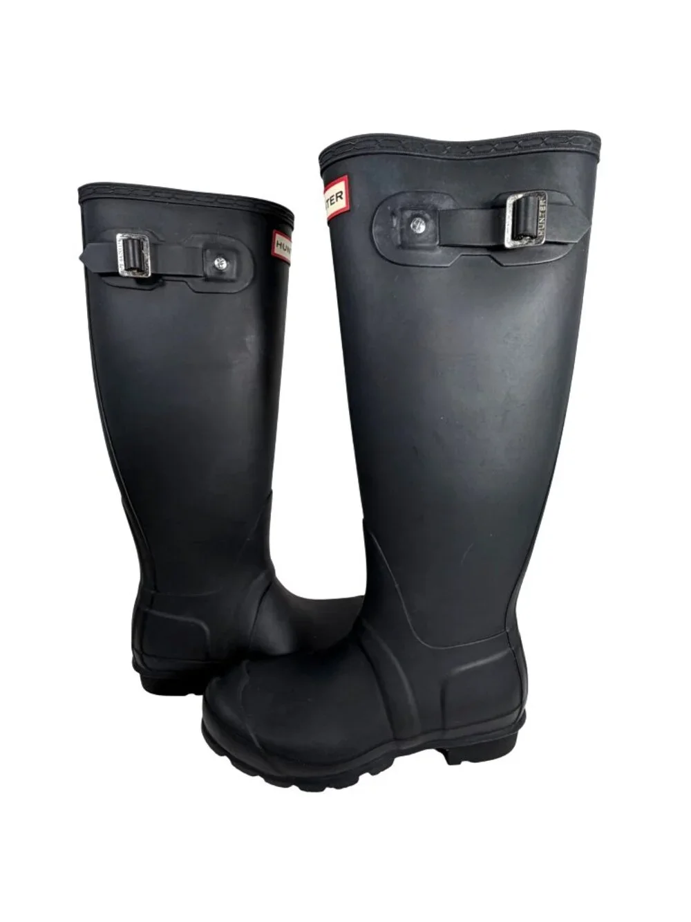 Hunter Original Tall Adjustable Rain Boots Womens Size 5 VGUC